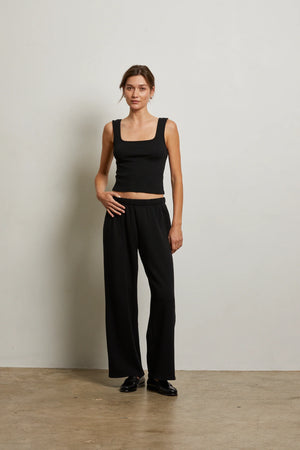 Perfect White Tee - Nora French Terry Pants