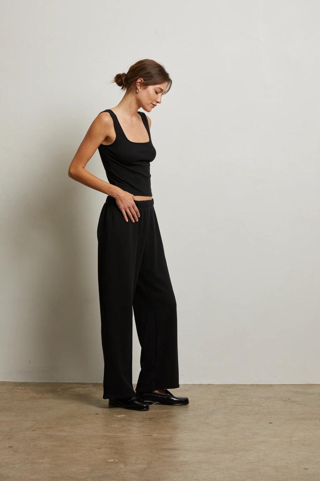 Perfect White Tee - Nora French Terry Pants
