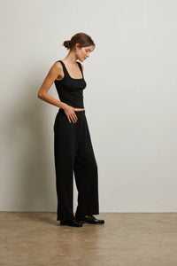 Perfect White Tee - Nora French Terry Pants