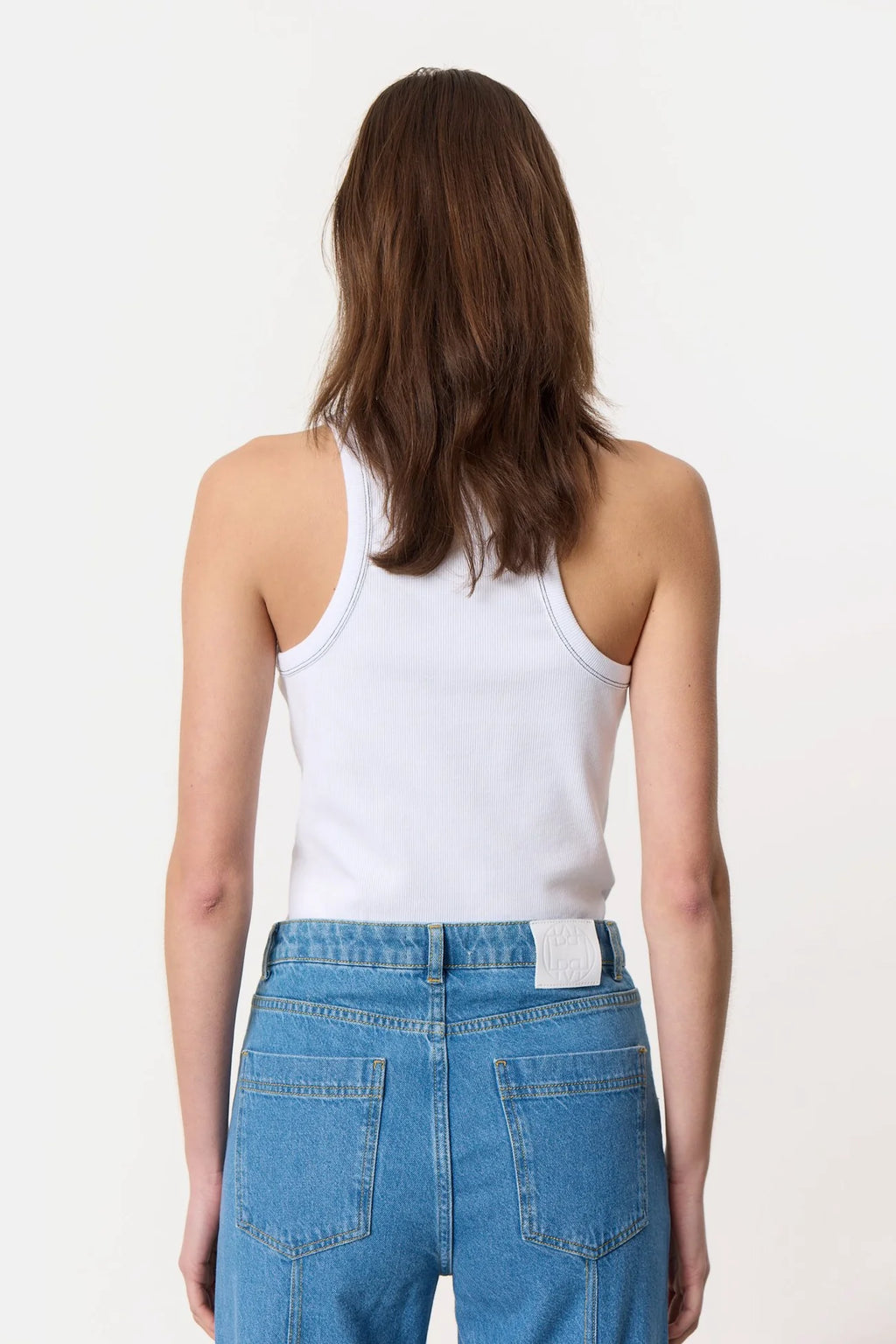 wybzd Women Summer Short Skinny Vest Tops Sleeveless Sheer Mesh Cover Up  See Through Crop Top Grunge Streetwear Silver L 
