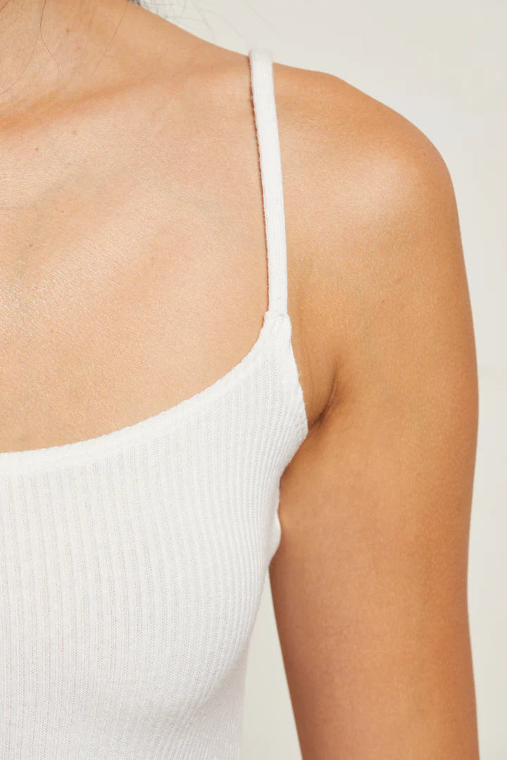 Perfect White Tee - Sophie Sweater Rib Cami